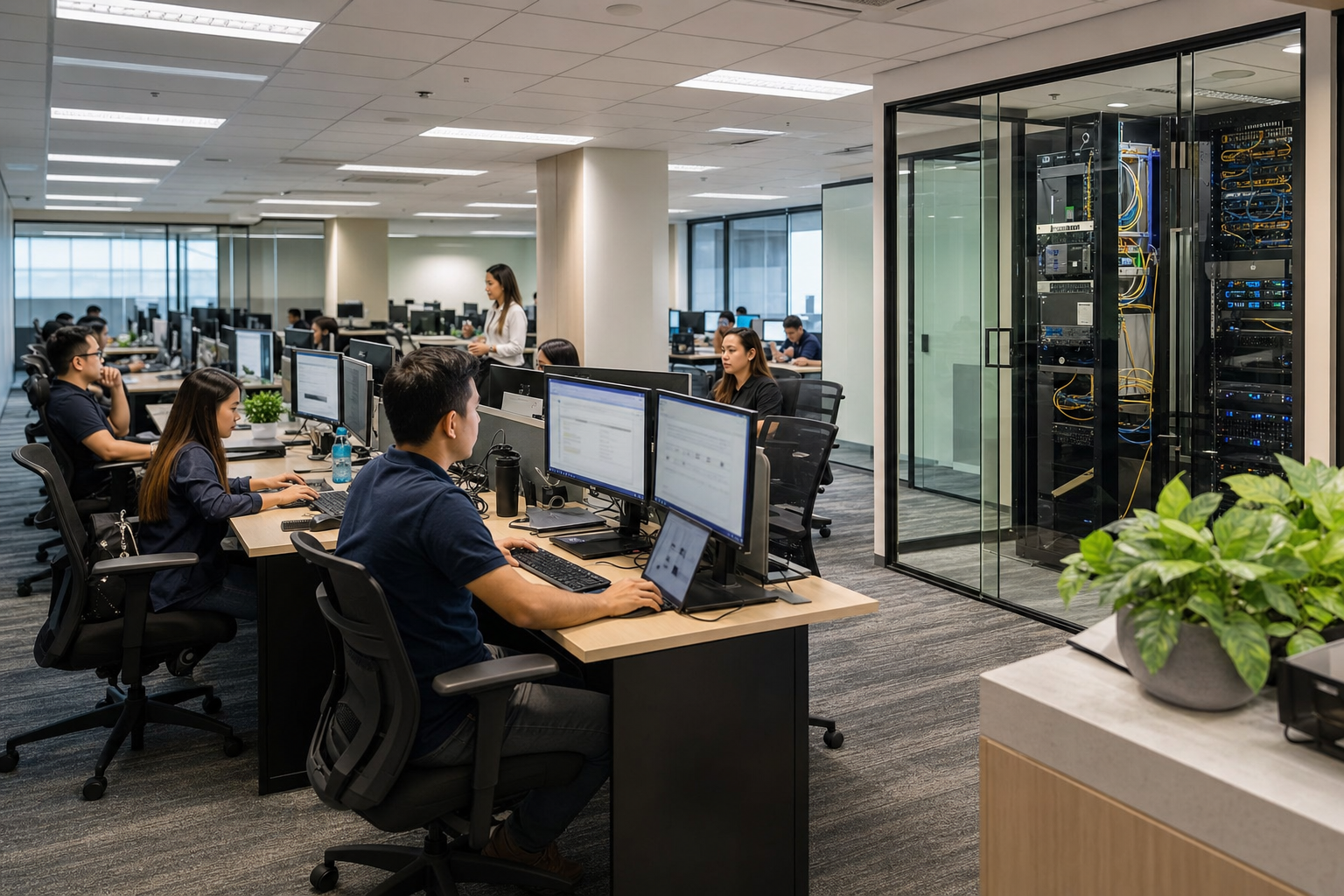 Philippine office support and operations area
