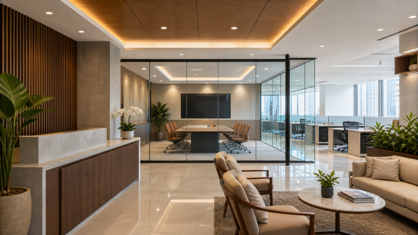 Office turnover discipline in a completed Philippine corporate fit-out